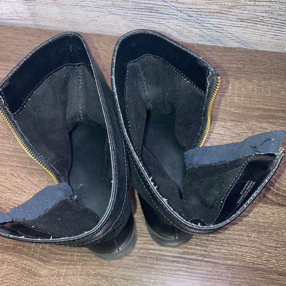 Womens Charles by Charles David 6.5 Black Leather & Suede mid calf Boots - Picture 12 of 13